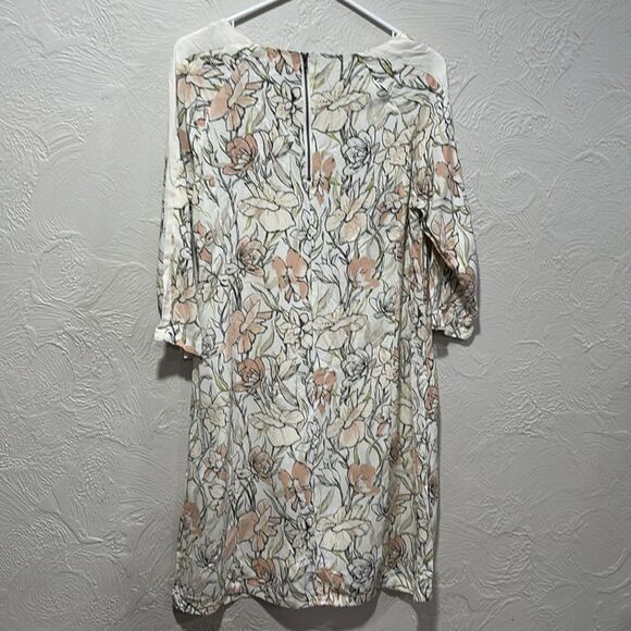 MAMA LICIOUS 3/4 Sleeve Printed Dress Size Small - Picture 6 of 7
